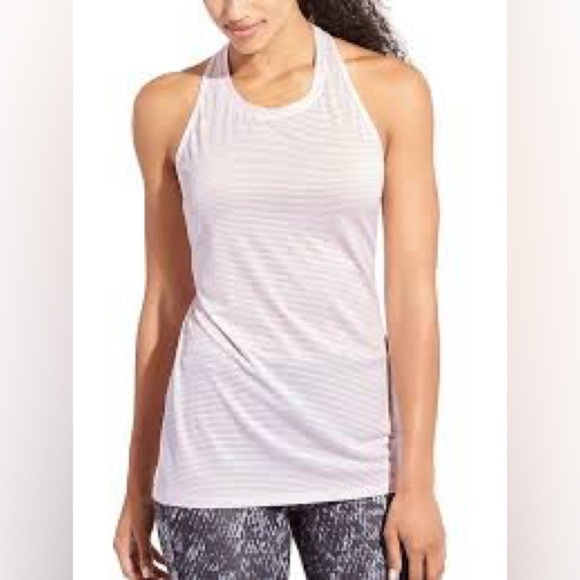 (2) Athleta High Neck Chi Women's Racerback Tank Top - Picture 5 of 15